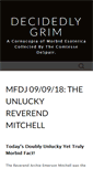 Mobile Screenshot of decidedlygrim.net