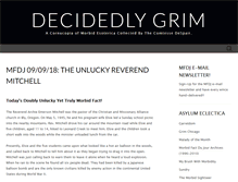 Tablet Screenshot of decidedlygrim.net